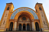 Oran - Algrie: Cathdrale du Sacr Cur de Jsus - style romano-byzantin - Place de la Kahina - photo par M.Torres