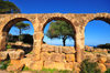 Tipaza, Algrie: arches - Great Christian Basilica - Tipasa Roman ruins, Unesco World Heritage site | arcade - Grande Basilique Chrtienne - ruines romaines de Tipasa, Patrimoine mondial de l'UNESCO - photo par M.Torres