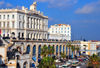 Alger - Algrie: Chambre de Commerce - Bd Amilcar Cabral, ex-Bd Anatole France et les escaliers de la Pcherie - photo par M.Torres