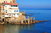 Alger - Algrie: les pilotis d'un btiment dtruit par la mer - Corniche Saint Eugne, l'Eden - Bologhine - photo par M.Torres