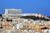 Algiers / Alger - Algeria: panorama - El-Aurassi hotel, 13-story glass and concrete block built by the Egyptians, a favorite for summits and congresses, Bd Frantz Fanon, les Tagarins | vue panoramique - Htel El-Aurassi, Bd Frantz Fanon, les Tagarins - photo by M.Torres