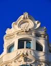 Algiers / Alger - Algeria: elegant art deco architecture of the former Grand Htel Excelsior - El Khattabi st. | architecture art dco de l'ex-Grand Htel Excelsior - rue El Khattabi, ex-rue Charles-Pguy, Place du Forum - photo by M.Torres