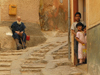 Algrie - M'zab - Ghardaa wilaya: ruelle de Ghardaia - escaliers - photographie par J.Kaman