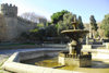 Azerbaijan - Baku: old town walls - fountain near Murad gate - photo by Miguel Torres