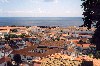 Azores / Aores - Angra do Herosmo: zona oriental vista do Alto da Memria / eastern part - photo by M.Durruti