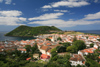 Azores / Aores - Terceira - Angra do Heroismo: a baa e o monte Brasil da Alto da Memria / the bay and mount Brazil - photo by A.Dnieprowsky