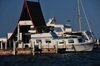 Belize City, Belize: yacht pier on Marine Promenade - photo by M.Torres