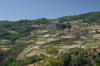 Bhutan - Houses and fields, on the way to the Haa valley - photo by A.Ferrari