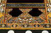 Bhutan - Beautiful wood carvings - balcony detail - the Punakha Dzong - photo by A.Ferrari