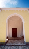 Trebinje (Bosnian Serb Republic / Republika Srpska): mosque entrance - porch (photo by M.Torres)