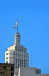 So Paulo, Brazil: Altino Arantes Building with the flag of So Paulo state - aka Banespa Building - designed by Plnio Botelho do Amaral - in 1948, it was considered to be the biggest reinforced concrete structure in the world - photo by M.Torres