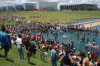 Brazil / Brasil - Brasilia: students - Esplanada dos Ministrios - estudantes - manifestao contra a reforma universitria (photo by M.Alves)