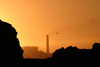 Chile - Huasco (Atacama region): skyline at sunset - photo by N.Cabana