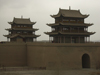 China - Jiayuguan (Gansu province): the final point of the Great Wall - Silk Road - inner Mongolia - Gate to China - photo by M.Samper