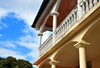 Moroni, Grande Comore / Ngazidja, Comoros islands: colonial balcony - balustrade - photo by M.Torres