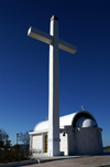 Pedhoulas - Troodos mountains, Nicosia district, Cyprus: modern church - photo by A.Ferrari