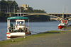 Small boats on the Vltava River. Prague, Czech Republic - photo by H.Olarte