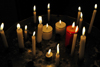 Quito, Ecuador: candles burn at the Basilica of the National Vow - Baslica del Sagrado Voto Nacional - photo by M.Torres