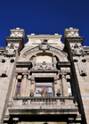 Quito, Ecuador: Circulo Militar - Military Club - Calle Venezuela, corner with Calle  Meja - architect Francesco Durini - photo by M.Torres