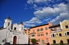 Quito, Ecuador: Iglesia / Capilla de El Beln - Bethlehem Chapel and its quiet plazuela - Calle Luis Sodiro - photo by M.Torres