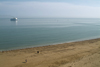 England (UK) - Ramsgate (Kent): beach and ferry - Trans Europa Ferries - Primrose (photo by Kevin White)