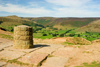 Peak District, Derbyshire, England: marker at Losehill Pike Summit - near Castleton - photo by I.Middleton