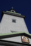 Estonia, Tallinn: Traditional wooden church spire - Jesus and the Virgin - photo by J.Pemberton