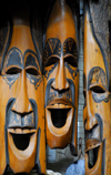 Addis Ababa, Ethiopia: merkato - African masks - photo by M.Torres