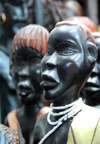 Addis Ababa, Ethiopia: merkato - statues from southern Ethiopia - photo by M.Torres