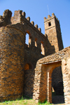 Gondar, Amhara Region, Ethiopia: Royal Enclosure - Fasiladas' Archive or Chancellery - gate - photo by M.Torres