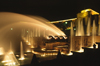 Paris, France: night shot of the fountains of the Palais de Chaillot and the Gardens of the Trocadro - designed by Jean-Charles Alphand - 7e and 16e arrondissements - photo by C.Lovell