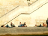 France - Paris: sun tanning by the river - photo by C.Schmidt