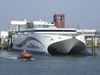 Le Havre, Seine-Maritime, Haute-Normandie, France: LD Lines Norman Arrow, Catamaran - Normandy - photo by A.Bartel