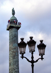 France - Paris: Place Vendome - the emperor - statue of Napoleon (photo by K.White)