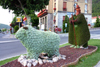 France / Frankreich -  Sisteron (Alpes de Haute Provence / Provence-Alpes-Cote d'Azure): sheep and shepherd by the tourism office (photo by C.Blam)