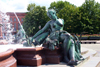 Berlin, Germany / Deutschland: Neptunbrunnen - odalisque - designed by Reinhold Begas / Deutsches odalisque - photo by C.Blam