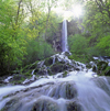 Germany - Bad Urach - Baden-Wrttemberg: Uracher waterfall in the Maisental, Swabian Alb plateau - photo by W.Allgower