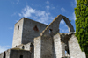 Gotland - Visby: ruins of old church on Stora Torget, burned by the soldiers of Lbeck - photo by A.Ferrari