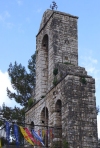 Greece - Ioannina / Yannina / Janina (Epirus / Ipiros province): Island in Lake Pamvotis - campanile - photo by G.Frysinger