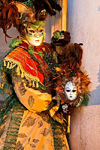 Carnival participant with Carnival costume in Piazza San Marco, Venice - photo by A.Beaton