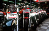 Motorcycle shops, Tokyo, Japan. photo by B.Henry