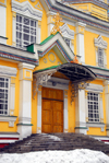 Kazakhstan, Almaty: Holy Ascension Russian Orthodox Cathedral - side entrance - photo by M.Torres