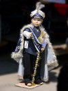 Kosovo - Pec / Peja: dummy dressed in a the attire worn on Muslim Circumcision day - photo by J.Kaman