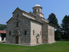 Kosovo - Visoki Decani - Pec district: Visoki Decani Serbian Orthodox Monastery - Christ Pantocrator cathedral - UNESCO World Heritage - photo by J.Kaman