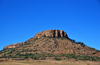 Ha Majara area, Lesotho: conical hill with eroded sandstone top - B31 road - photo by M.Torres