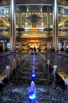 Kuala Lumpur, Malaysia: Petronas Towers - Petronas Philharmonic Hall, the home of the Malaysian Philharmonic Orchestra - fountains at night - photo by M.Torres