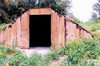 Midway Atoll: Remnants of World War II - storage bunker - photo by G.Frysinger