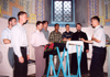 Moldova / Moldavia - Capriana: choir performs during mass - photo by M.Torres