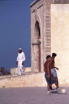 Morocco / Maroc - Mazago / El Djadida: Portuguese castle - soccer game / jogo de futebol - photo by F.Rigaud