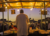 Marrakesh - Morocco: Djemaa El Fnaa stalls - dusk - photo by Sandia